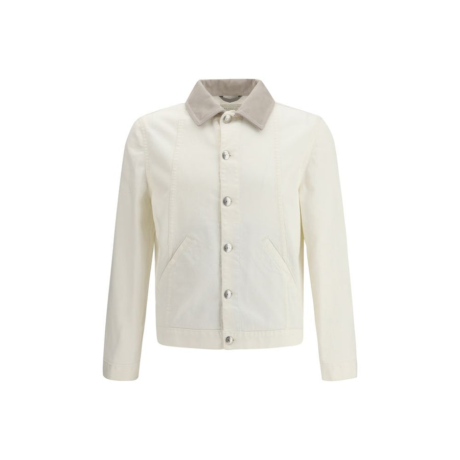 Brunello Cucinelli 99% Cotton jacket in white