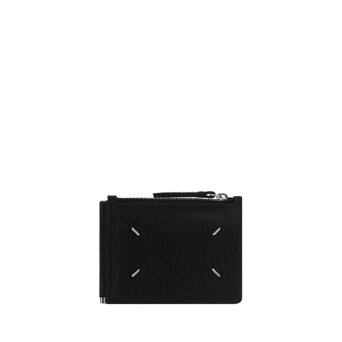 Maison Margiela 100% Calf Leather Bos Taurus card case in black — view 2