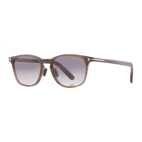 Tom Ford Sunglasses Square Full Rim, Khaki Frame And Smoke Gradient Lens Ft1048-D20b One Color