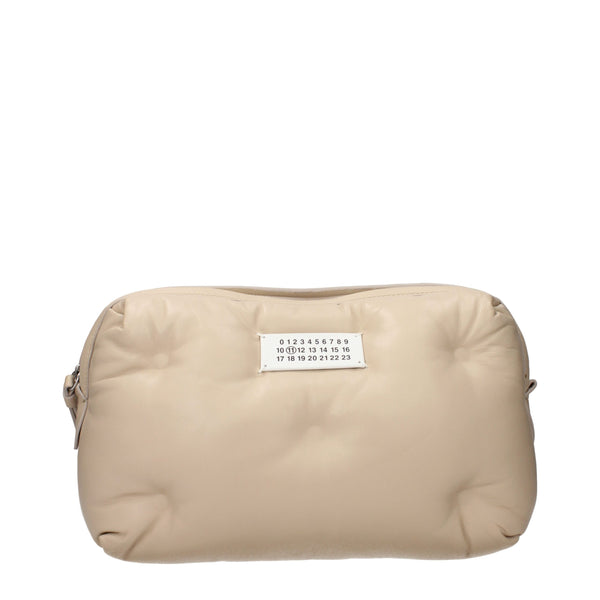 Maison Margiela Leather clutch in beige
