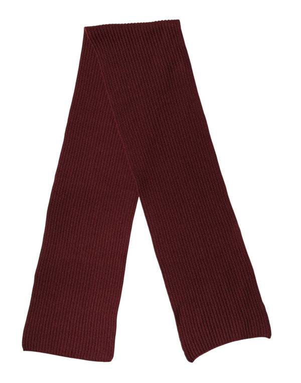 Dolce & Gabbana 100% Cashmere scarf in maroon