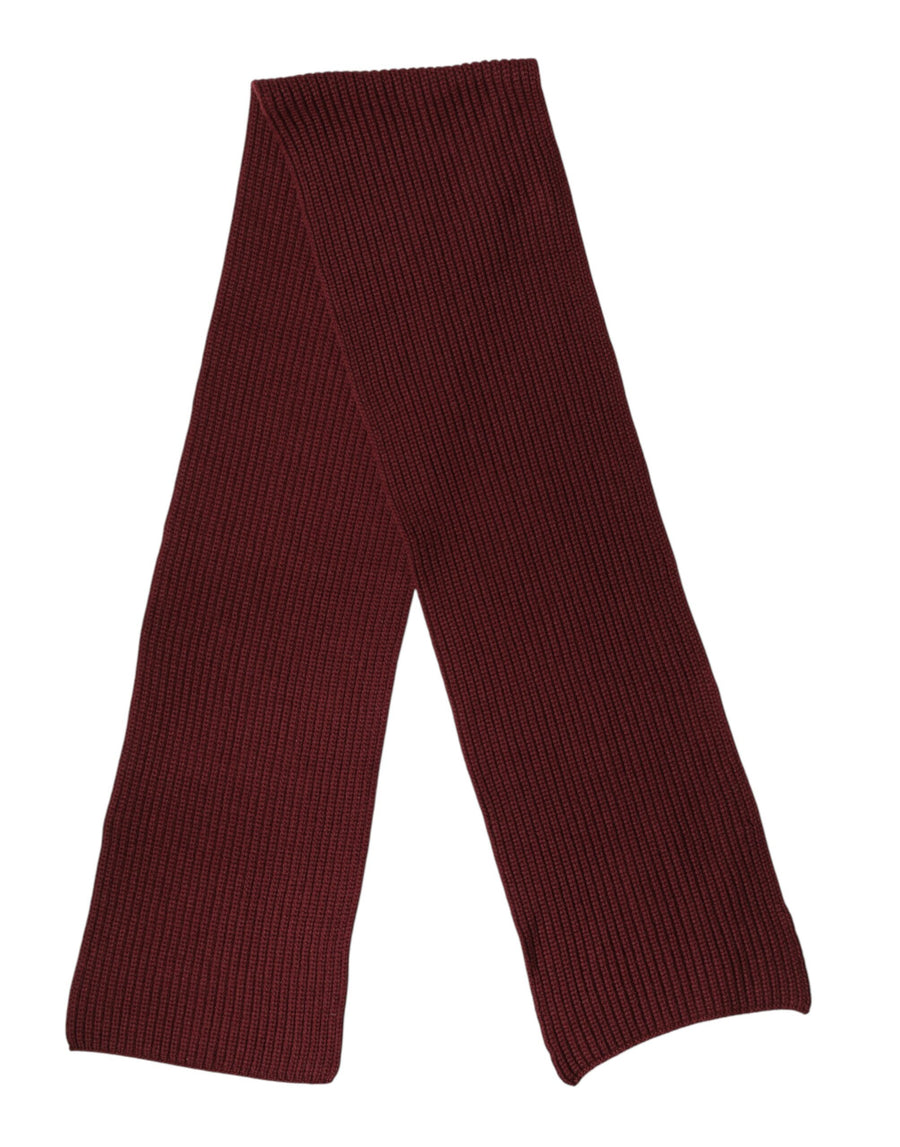Dolce & Gabbana 100% Cashmere scarf in maroon