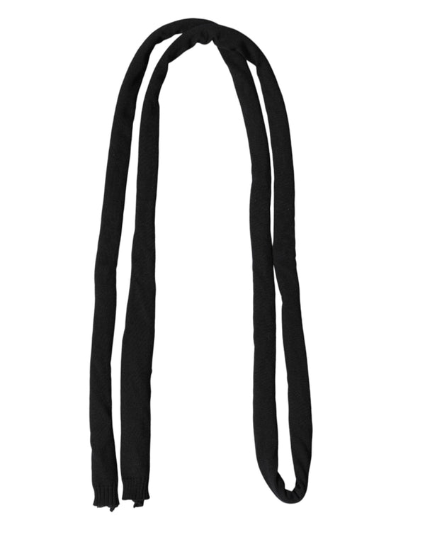 Dolce & Gabbana 100% wool scarf in black