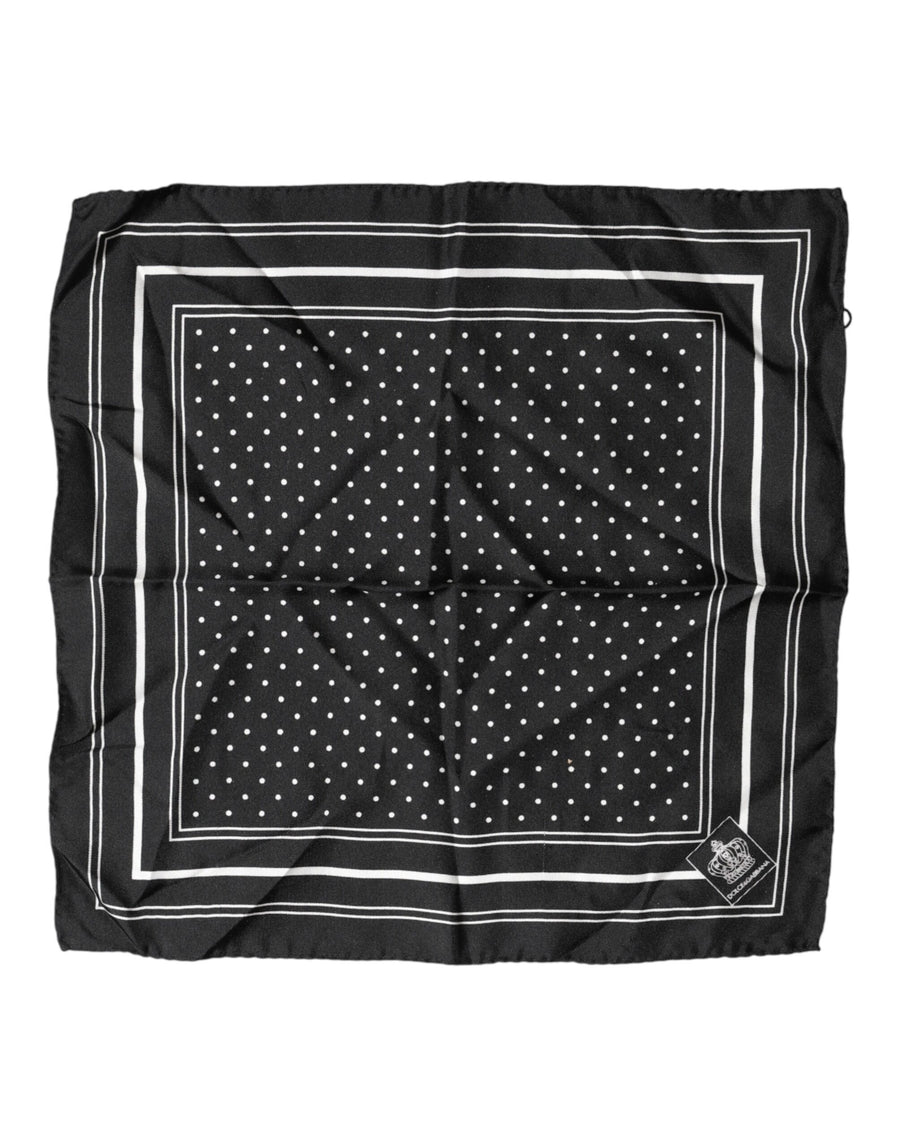 Dolce & Gabbana 100% Silk handkerchief in black