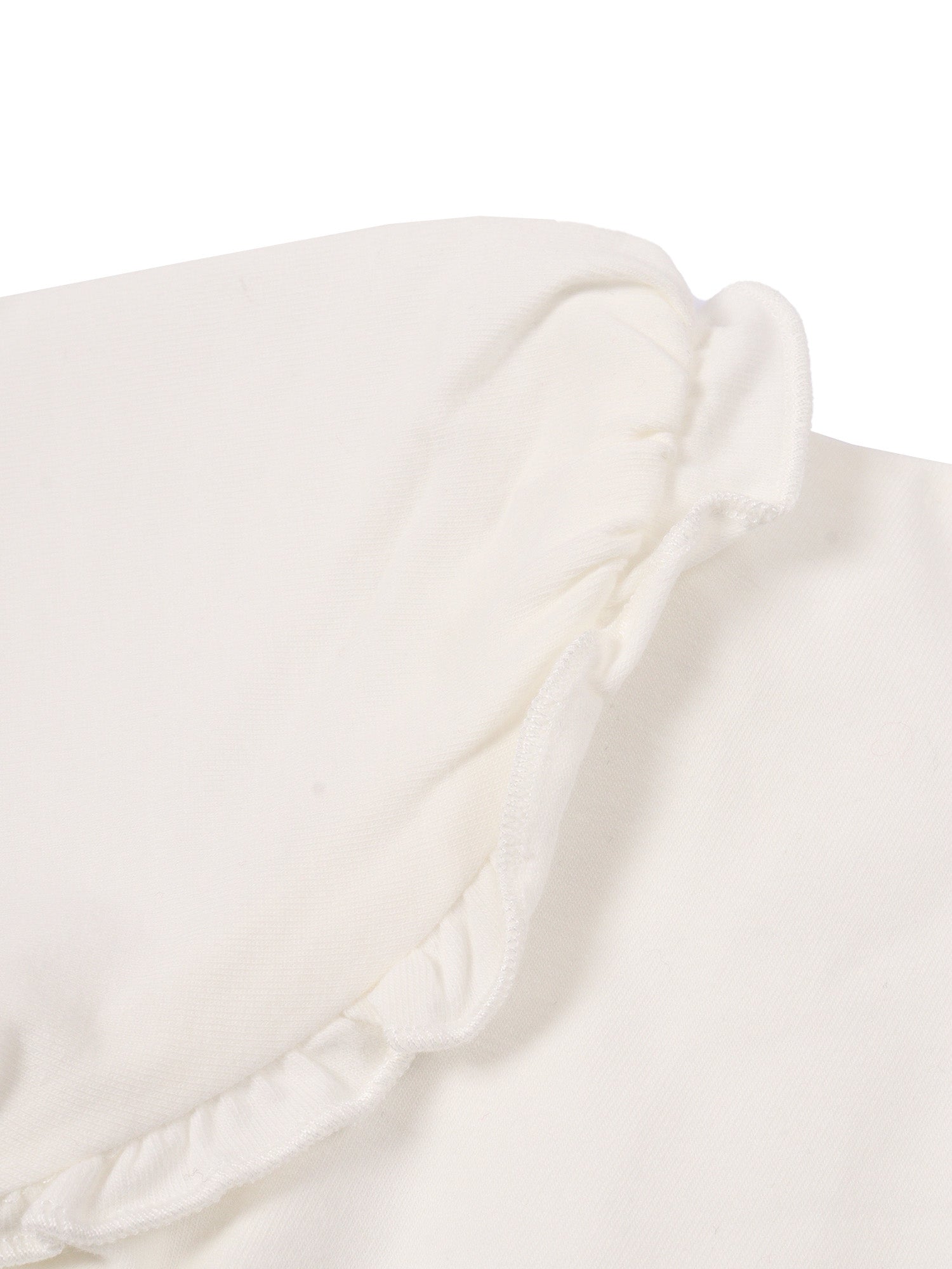 T-Shirt White Cotton Elastane Short Sleeves
