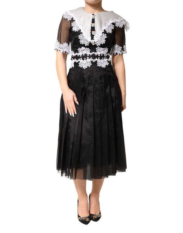 Dolce & Gabbana 17%CO+02%PA+01%PL+80%SE dress in black