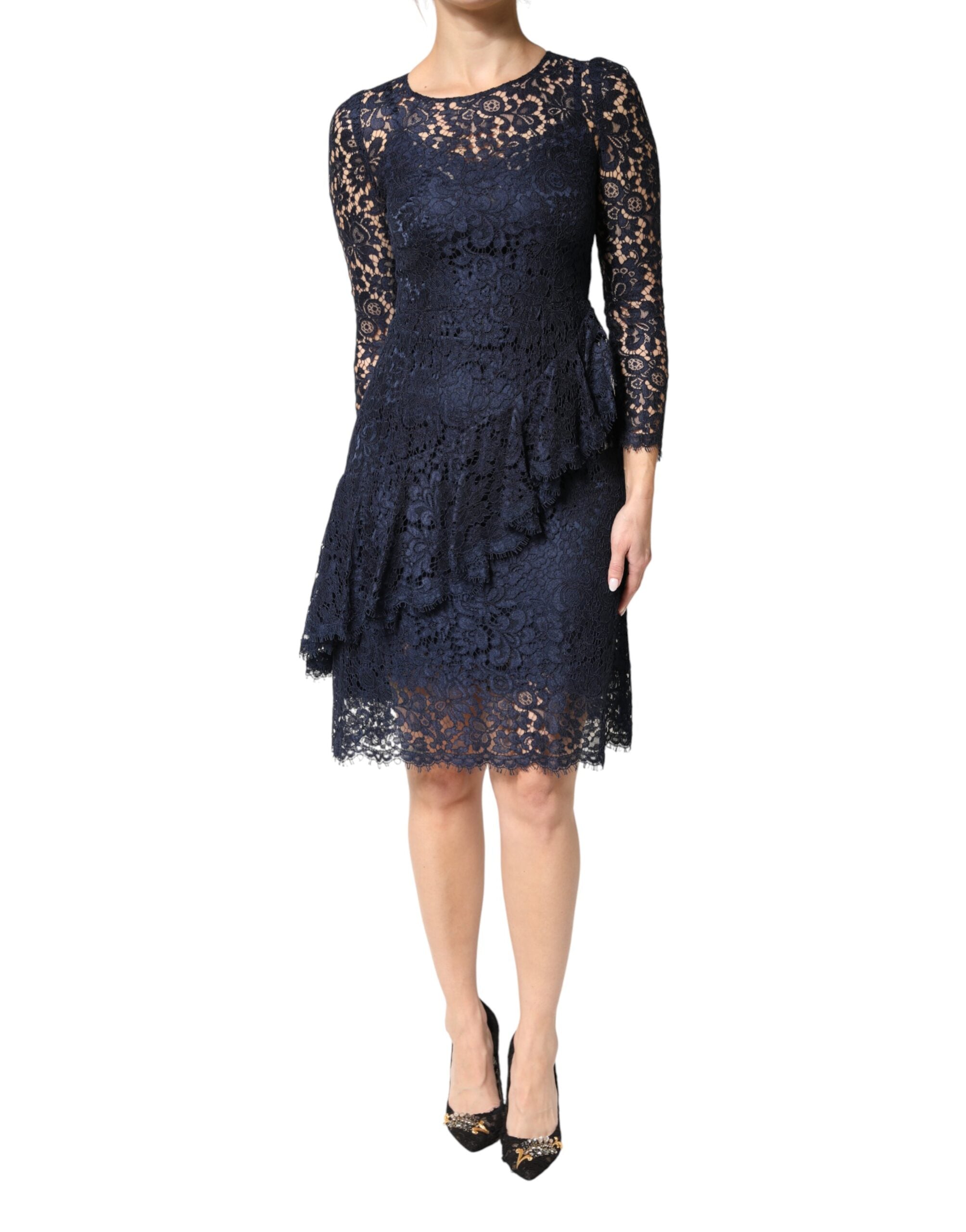 Dolce & Gabbana 45% Cotton dress in blue — view 2
