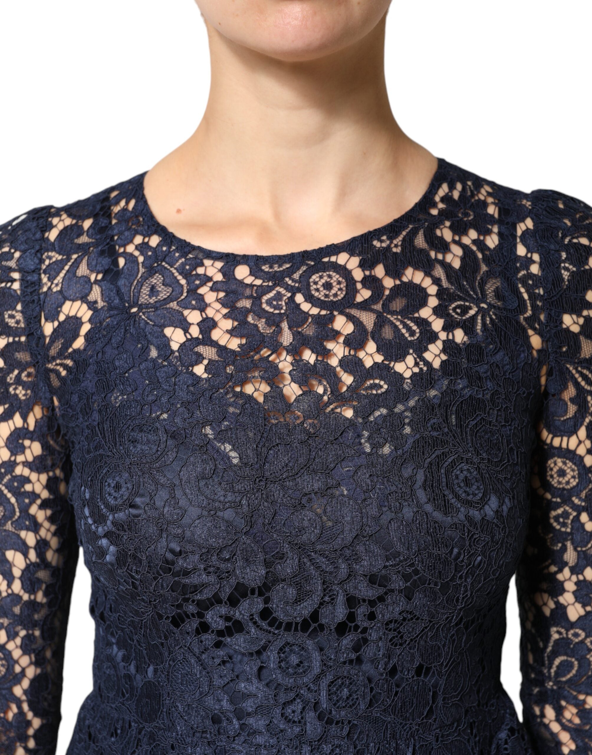 Dolce & Gabbana 45% Cotton dress in blue — view 5