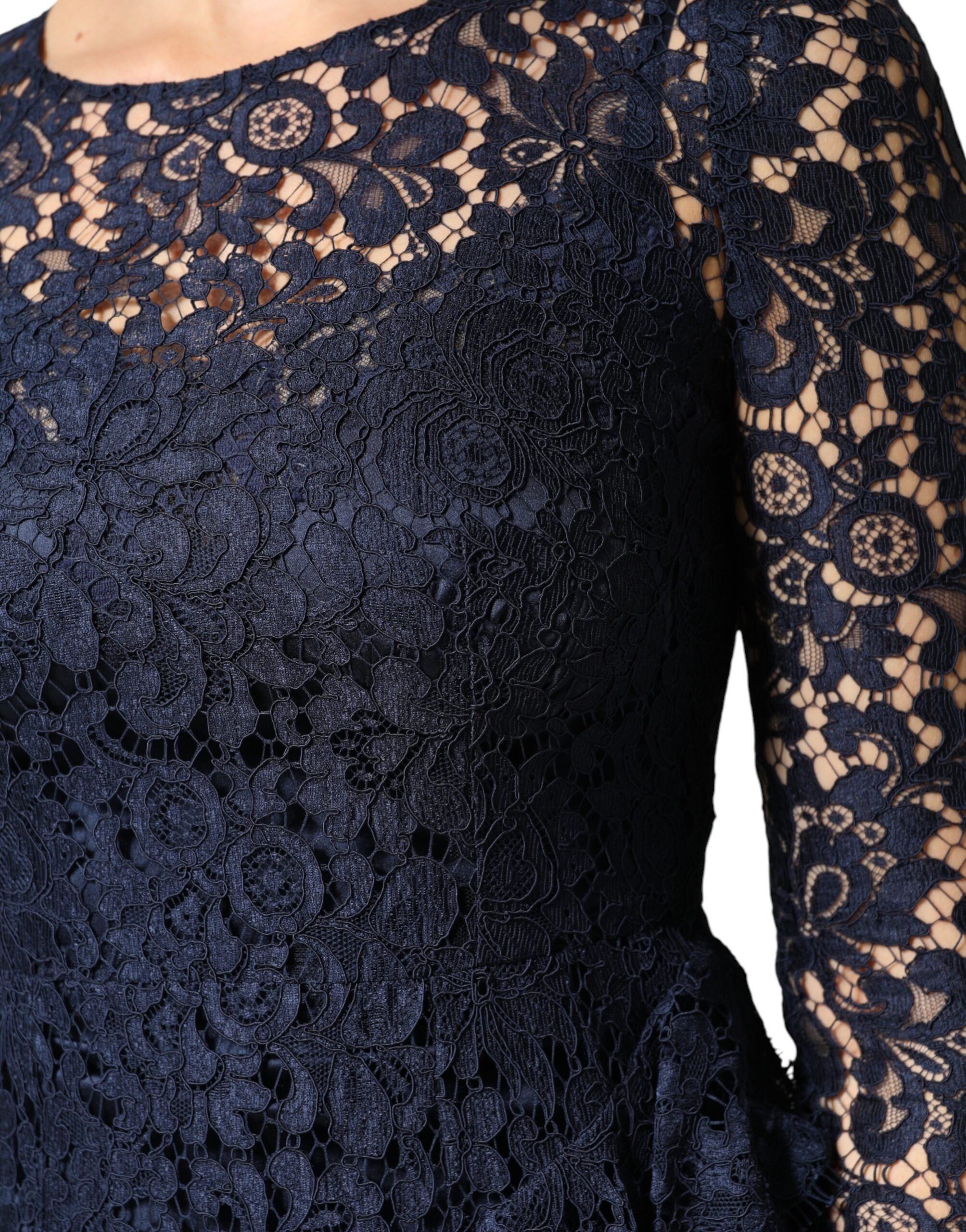 Dolce & Gabbana 45% Cotton dress in blue — view 6