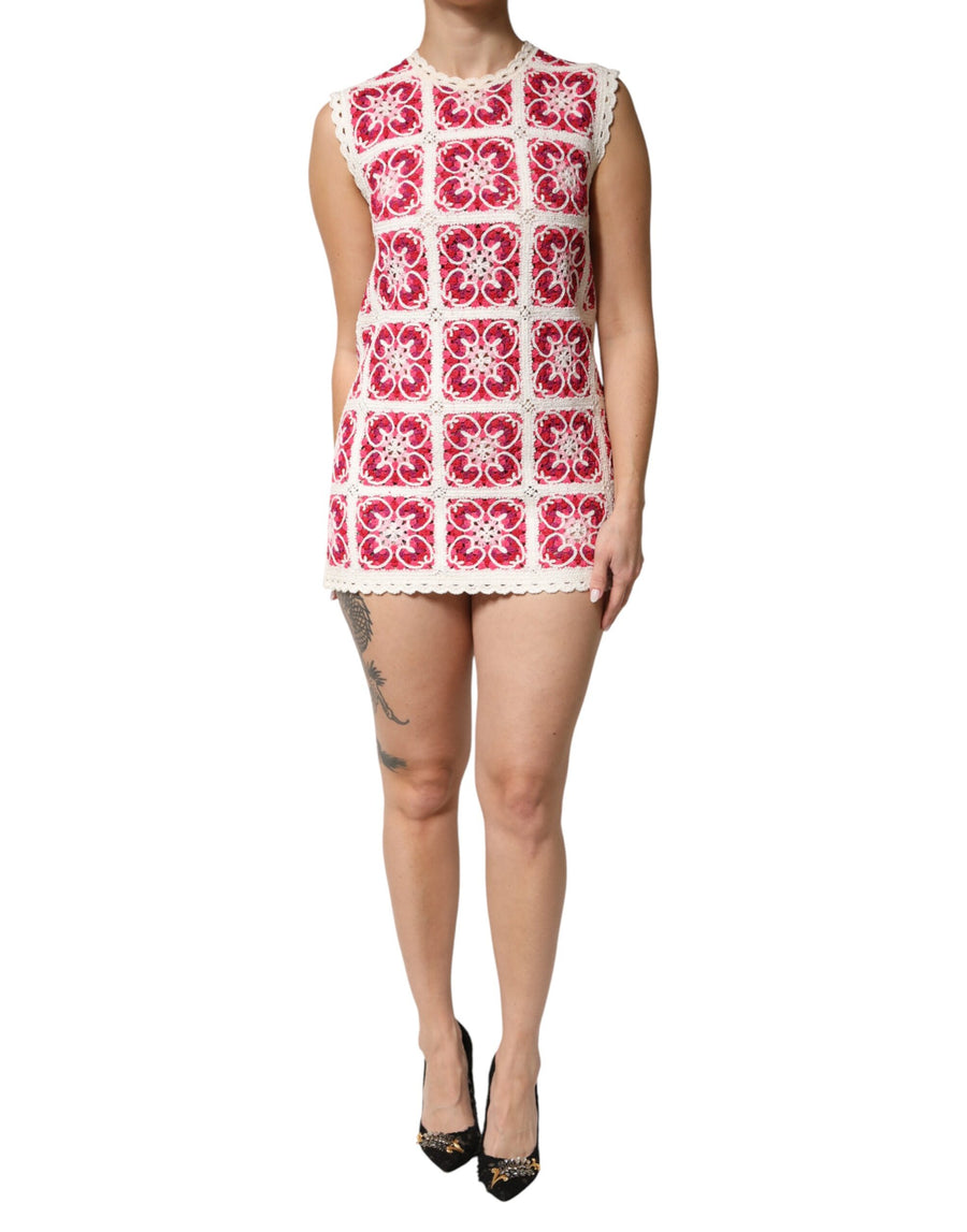 Dolce & Gabbana 100% Cotton mini dress in red