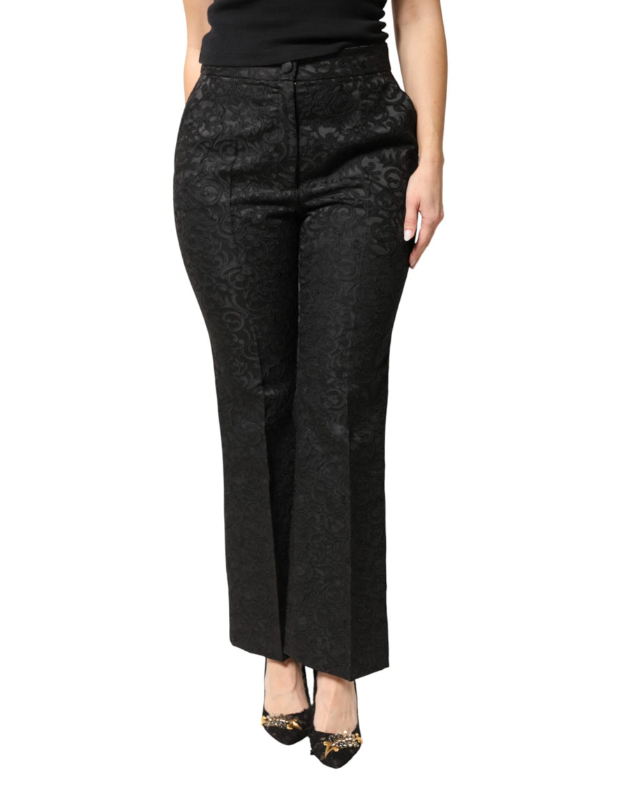 Dolce & Gabbana 57% Acetate trousers in black