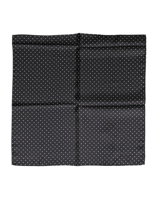 Dolce & Gabbana 100% silk scarf in black