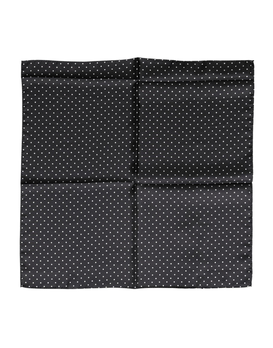 Dolce & Gabbana 100% silk scarf in black