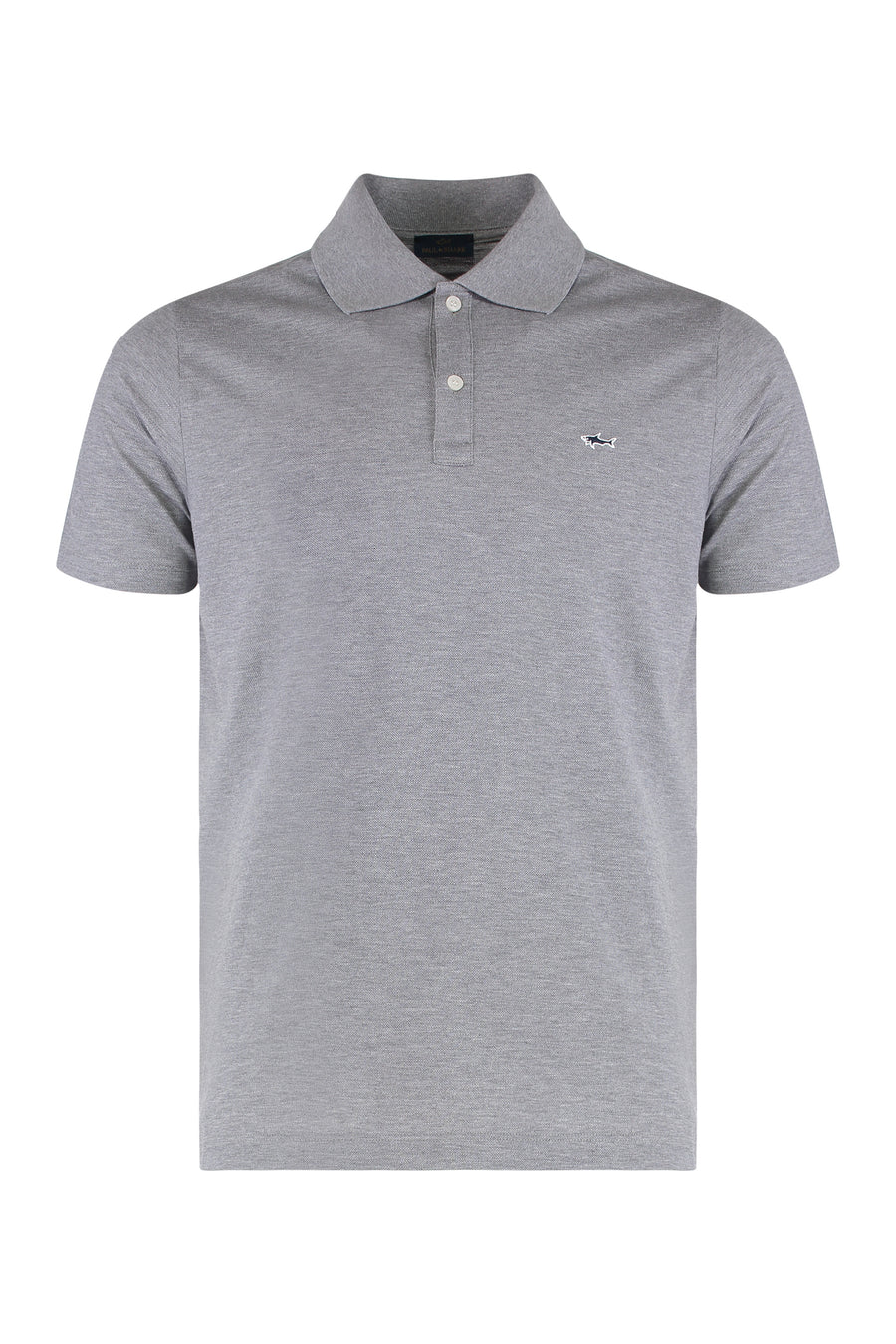Cotton Piqué Polo Shirt Gray