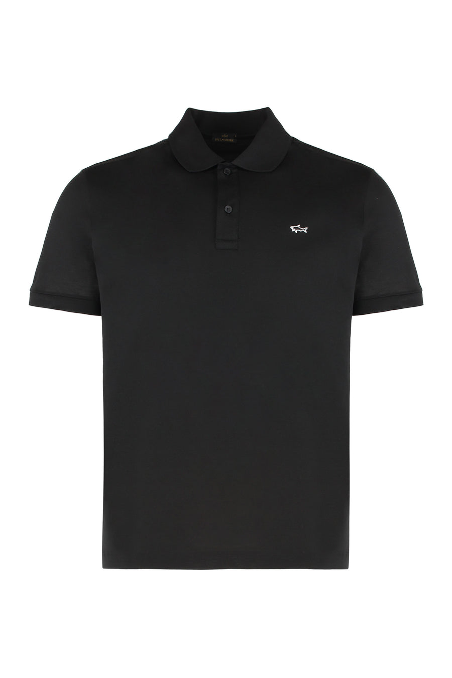Cotton Piqué Polo Shirt Black