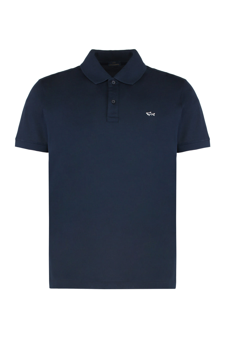 Cotton Piqué Polo Shirt Blue