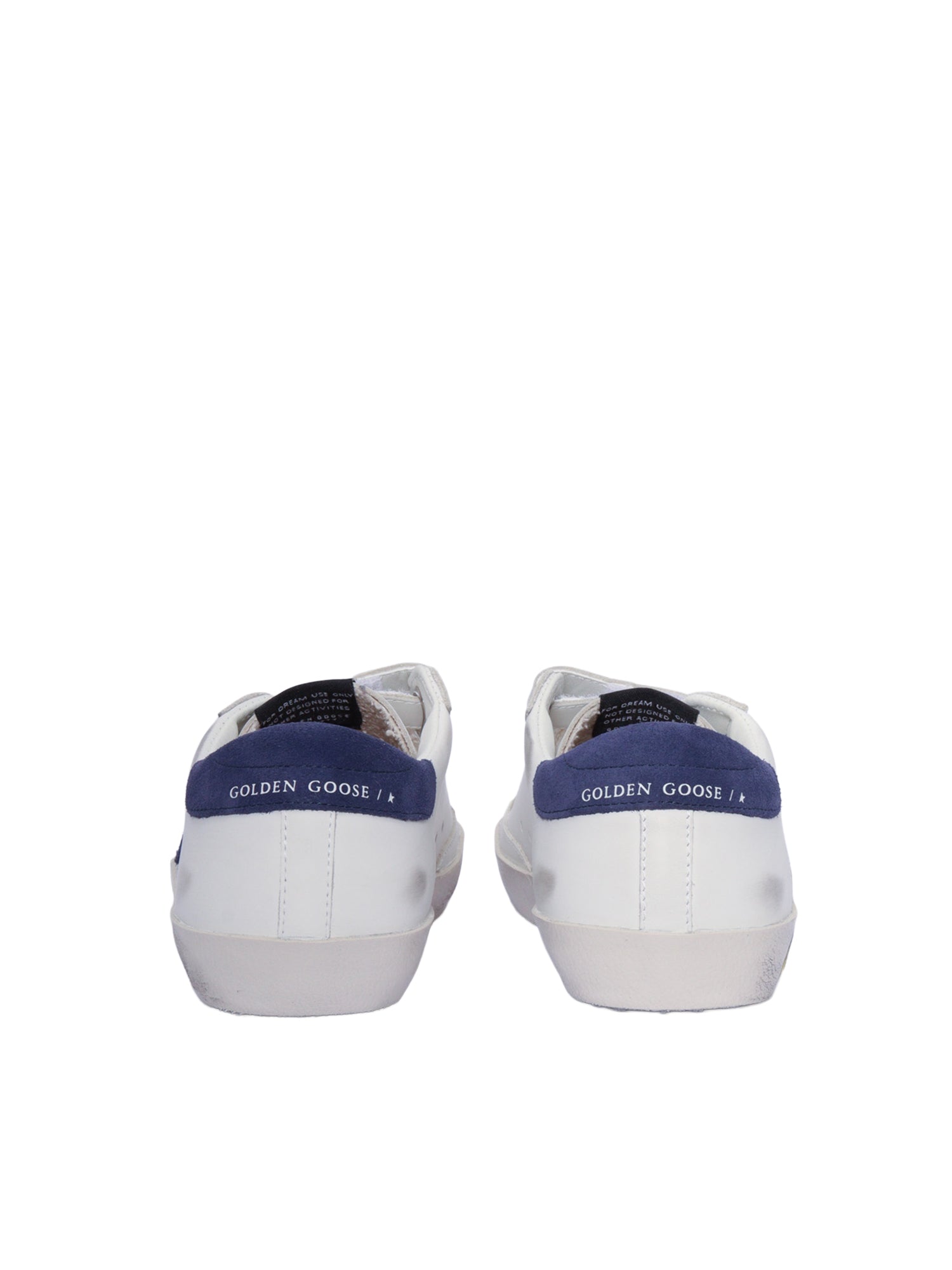Old School Leather Upper Suede Star And Heel White Kid Sneaker