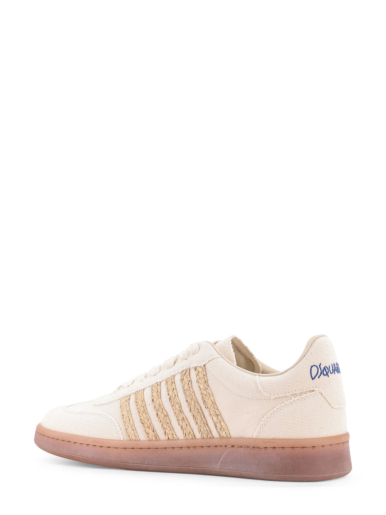 Dsquared2 Sneakers White Canvas/raffia