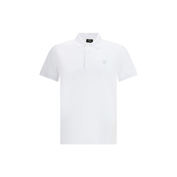 Fendi 100% Cotton polo shirt in white