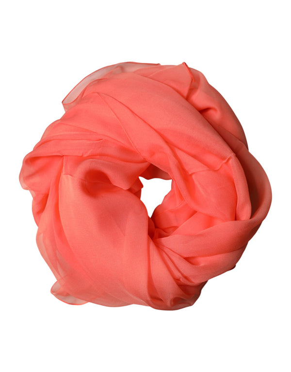 Dolce & Gabbana 100% Silk shawl in orange