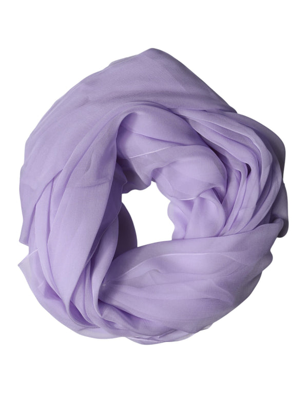 Dolce & Gabbana 100% Silk shawl in purple