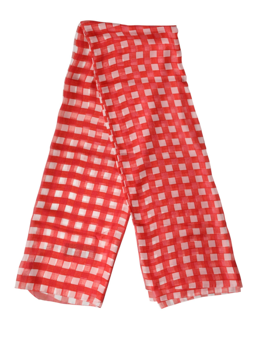 Dolce & Gabbana 100% Silk scarf in red