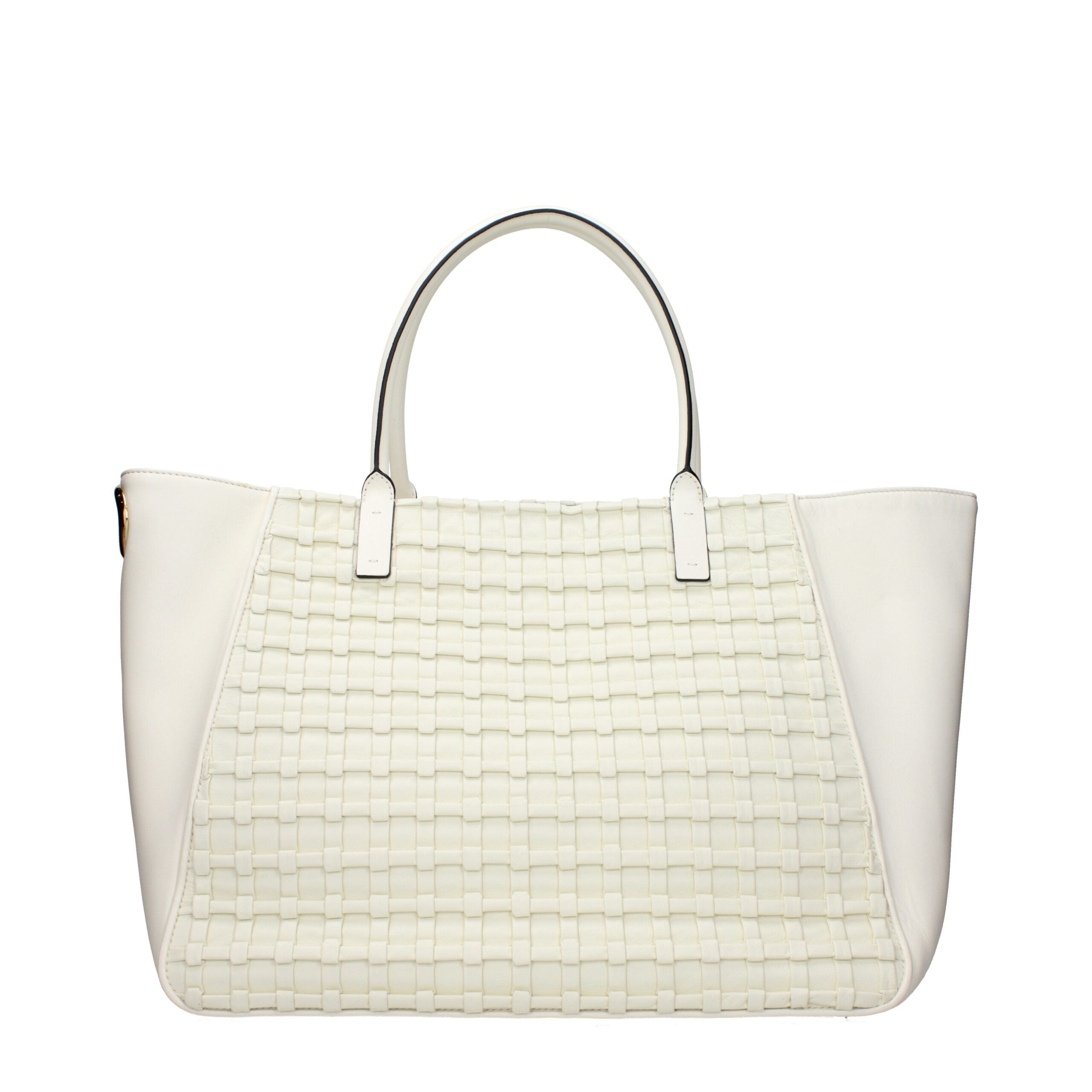 Beige Leather Handbag Bag