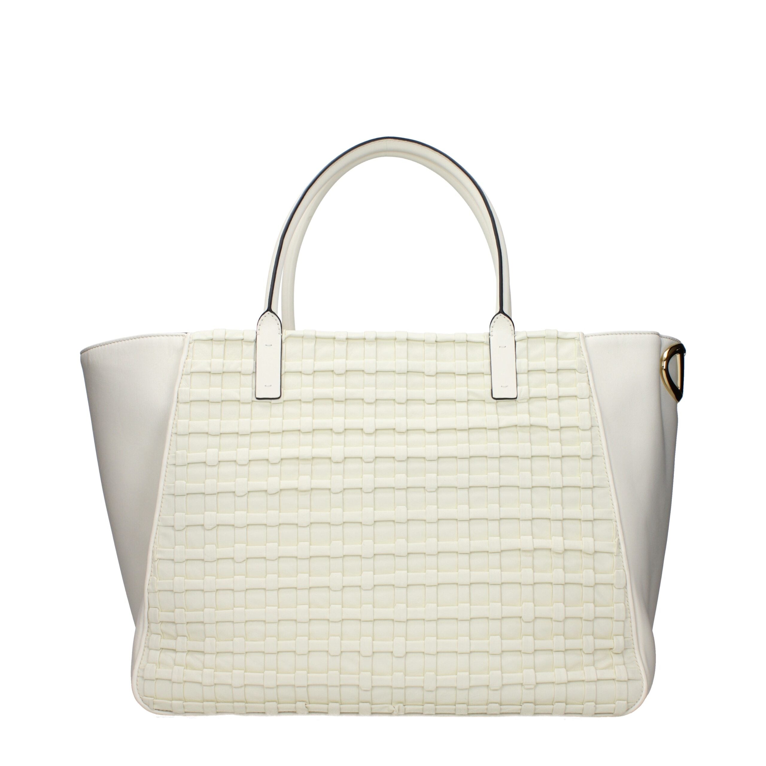 Beige Leather Handbag Bag
