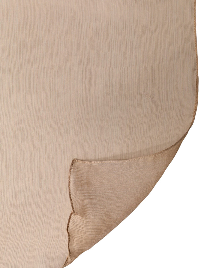 Dolce & Gabbana 100% Silk shawl in brown — view 2