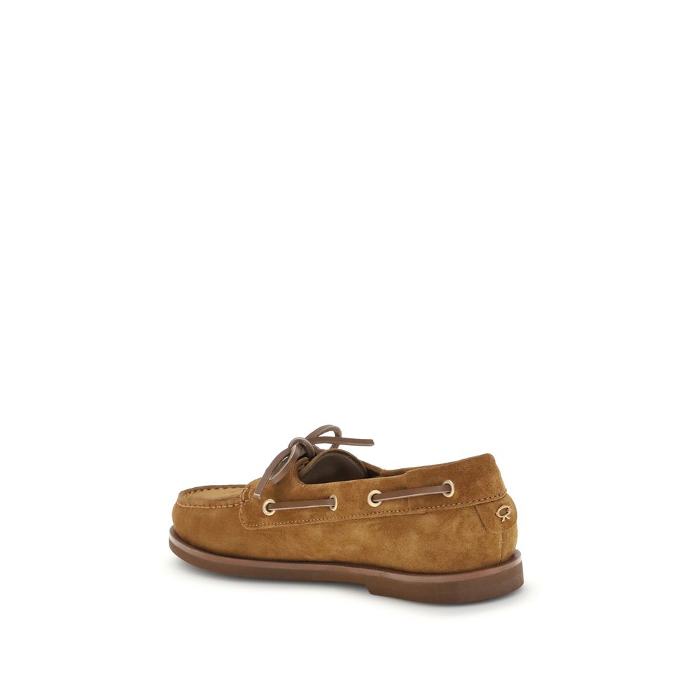 Gianvito Rossi 100% Calf Leather Bos Taurus loafer in brown — view 3