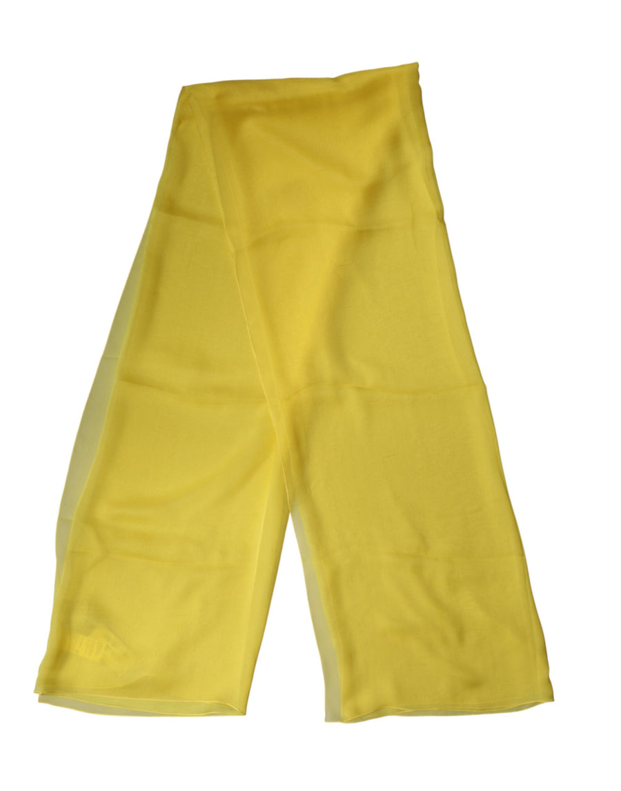 Dolce & Gabbana 100% Silk scarf in yellow