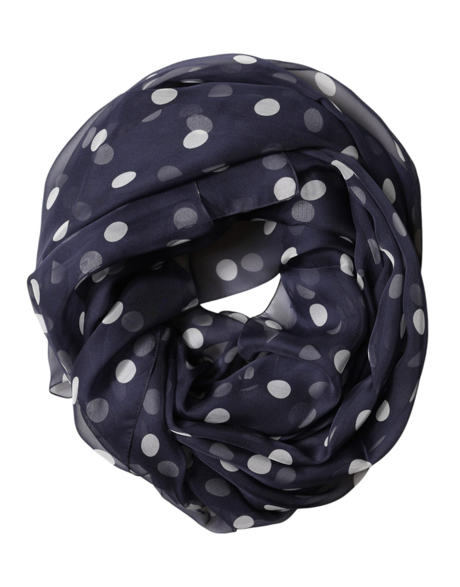 Dolce & Gabbana 100% Silk shawl in navy