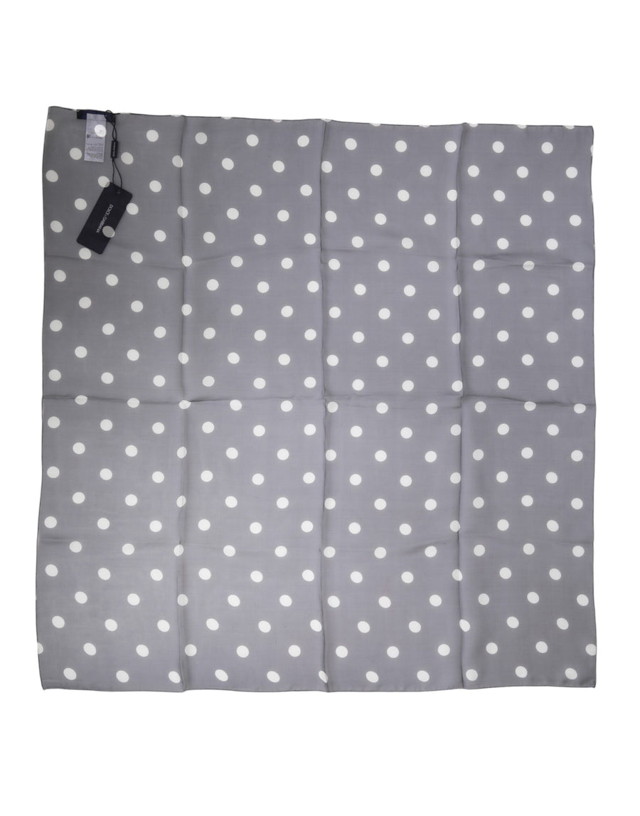 Dolce & Gabbana 100% Silk scarf in gray