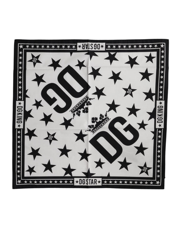 Dolce & Gabbana 100% Cotton scarf in white