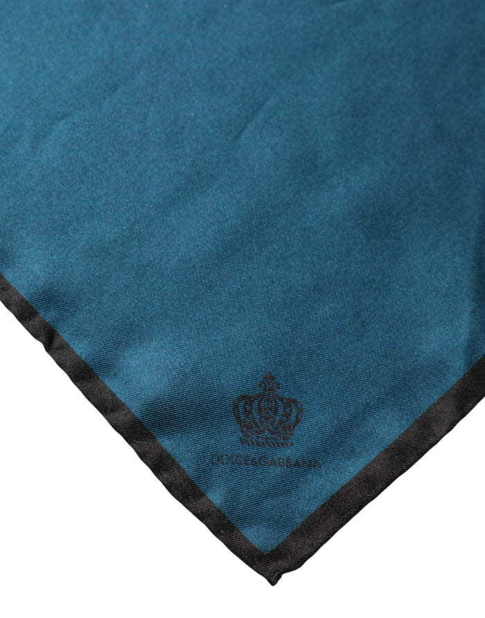 Dolce & Gabbana 100% Silk handkerchief in blue — view 2