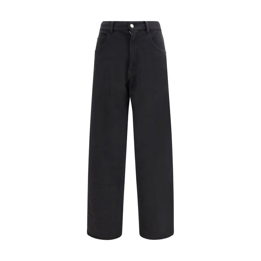 MM6 Maison Margiela 100% Cotton trousers in black