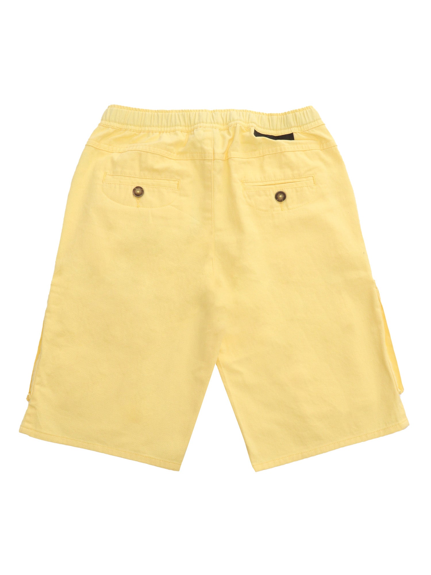 Yellow shorts with pockets Cotton