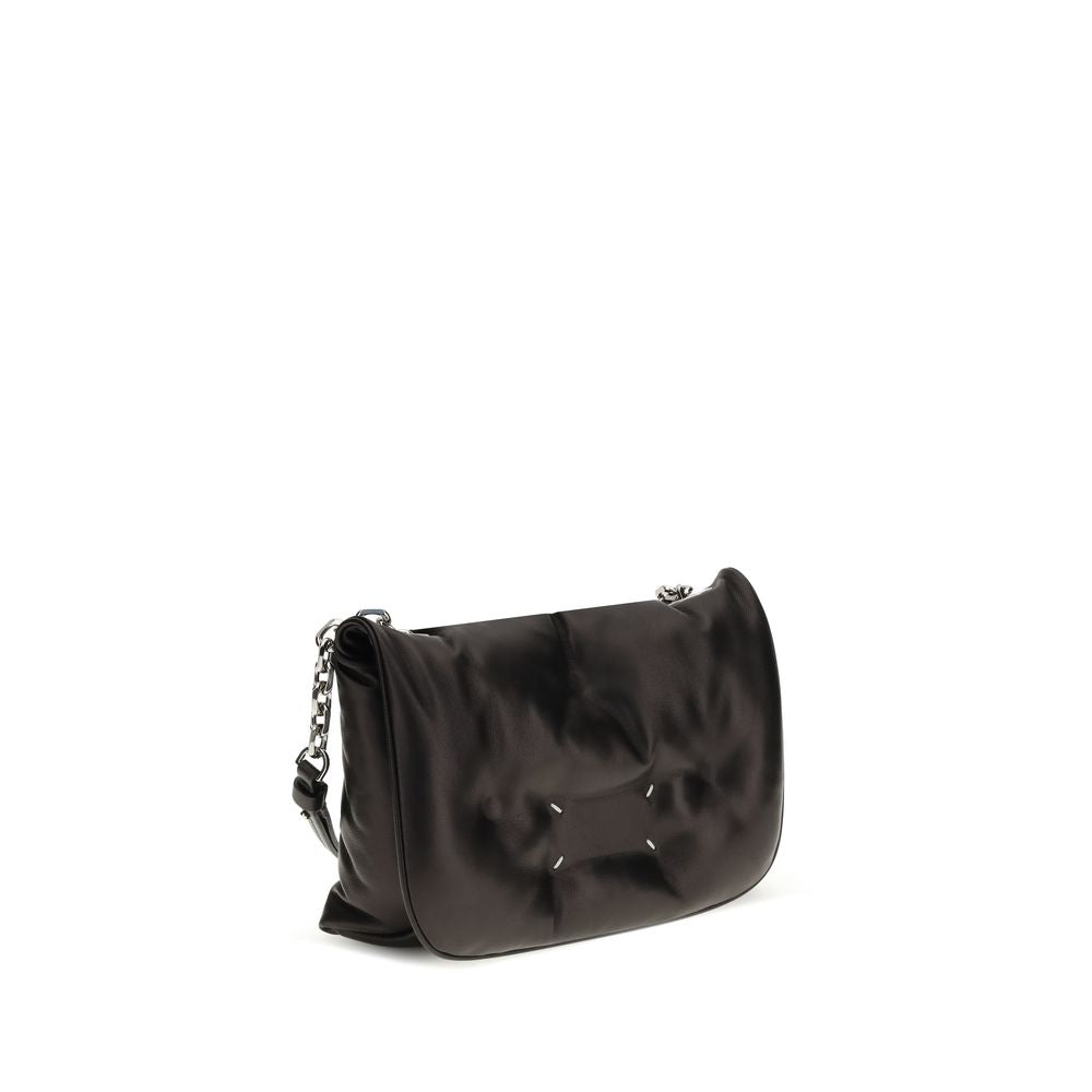 Maison Margiela 100% Lamb Ovis Aries shoulder bag in black — view 2