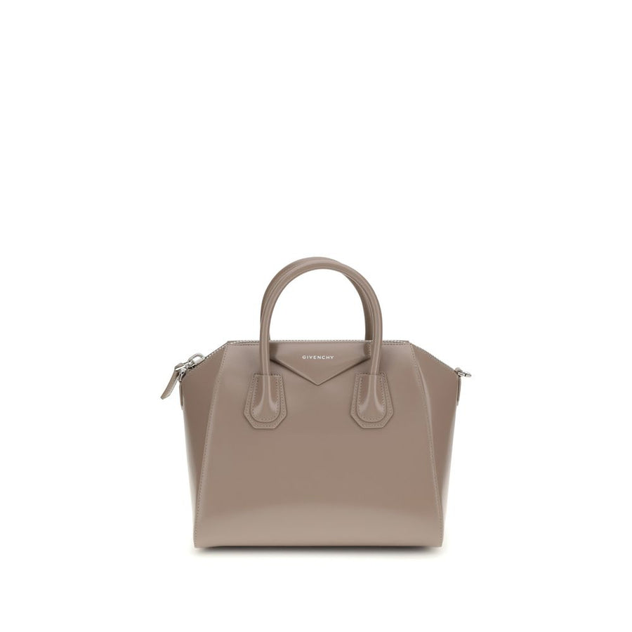 Givenchy 100% Calf Leather Bos Taurus top handle bag in gray