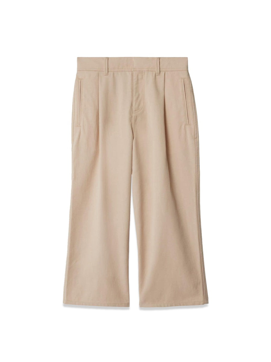 Trousers Carven Relaxed Beige