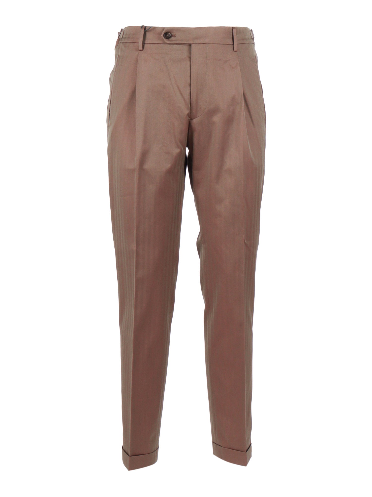 Retrolong Pants Brown Cotton