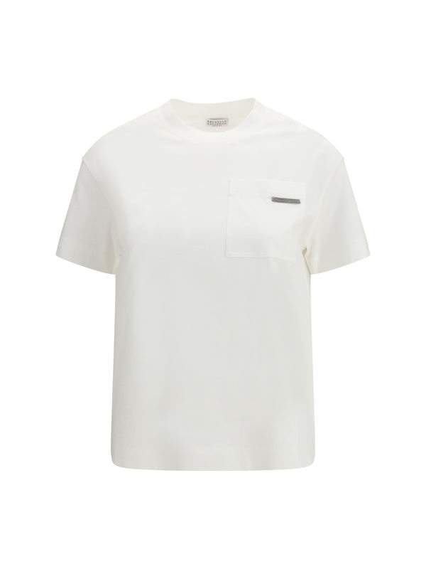Brunello Cucinelli 100% Cotton t-shirt in white