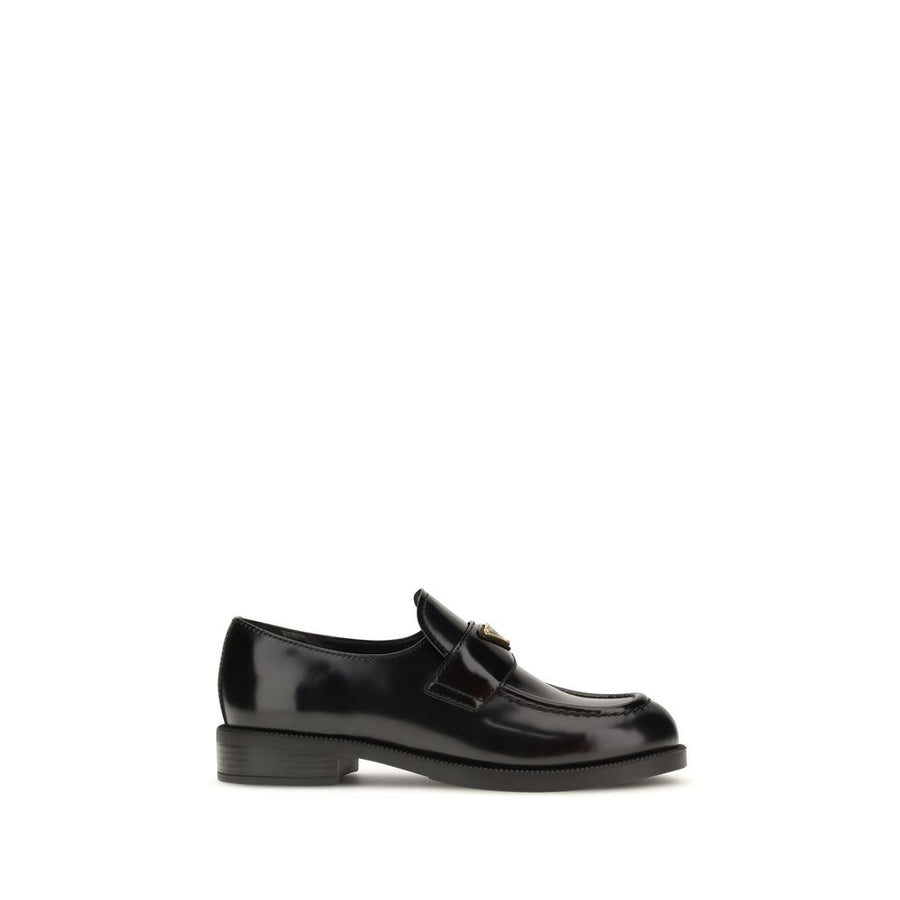 Prada UPPER 100% Calf Leather Bos Taurus loafer in black