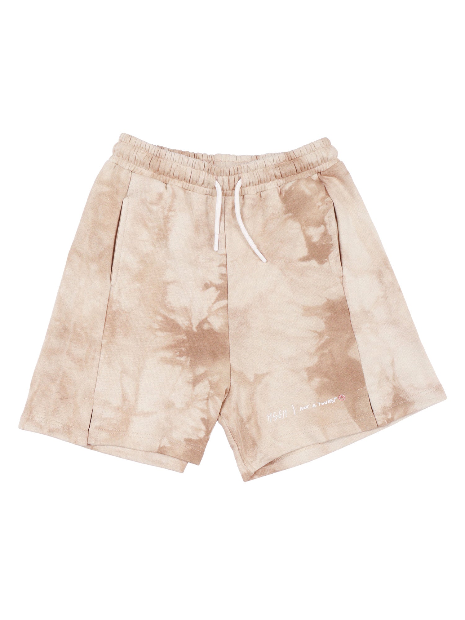 FLEECE SHORTS BOY Beige Cotton Bermuda