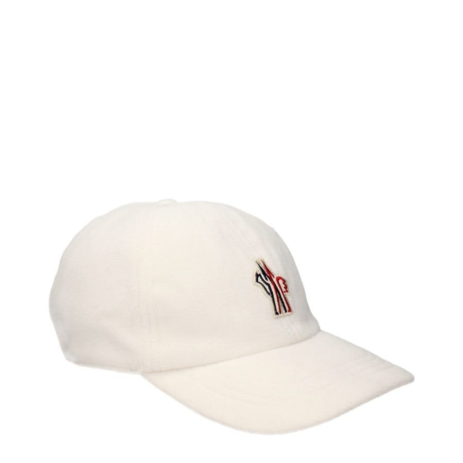 Moncler MO15434242851081BT Polyester baseball cap in white