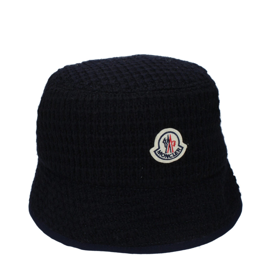 Moncler MO15434260021513BT Virgin wool bucket hat in navy