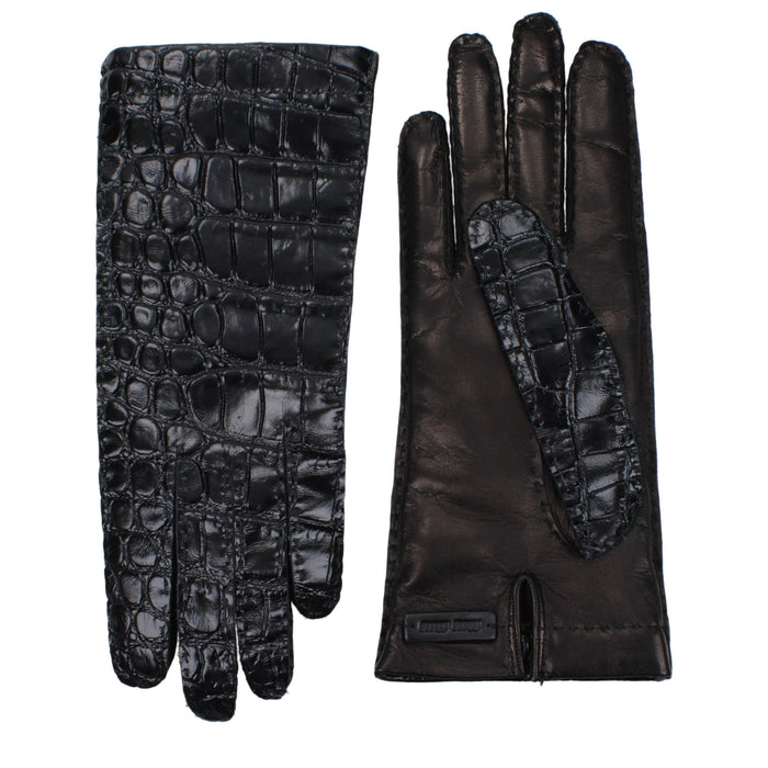 Miu Miu Leather gloves in black
