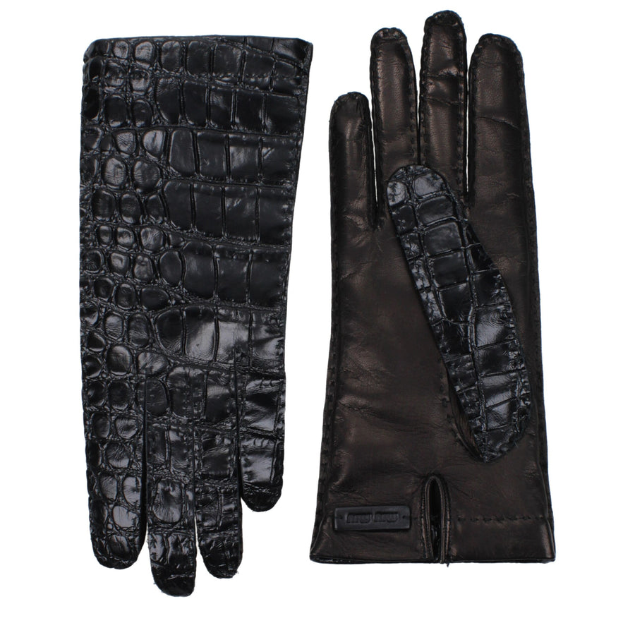 Miu Miu Leather gloves in black