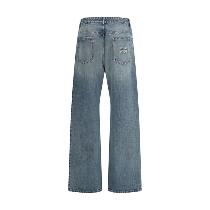 Miu Miu 100% Cotton jeans in blue — view 2