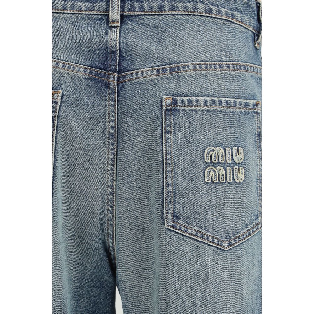 Miu Miu 100% Cotton jeans in blue — view 3